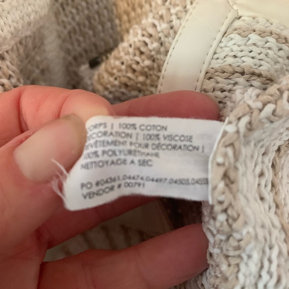 CREAM MOTO SWEATER JACKET BY CLUB MONACO - Picture 7 of 7